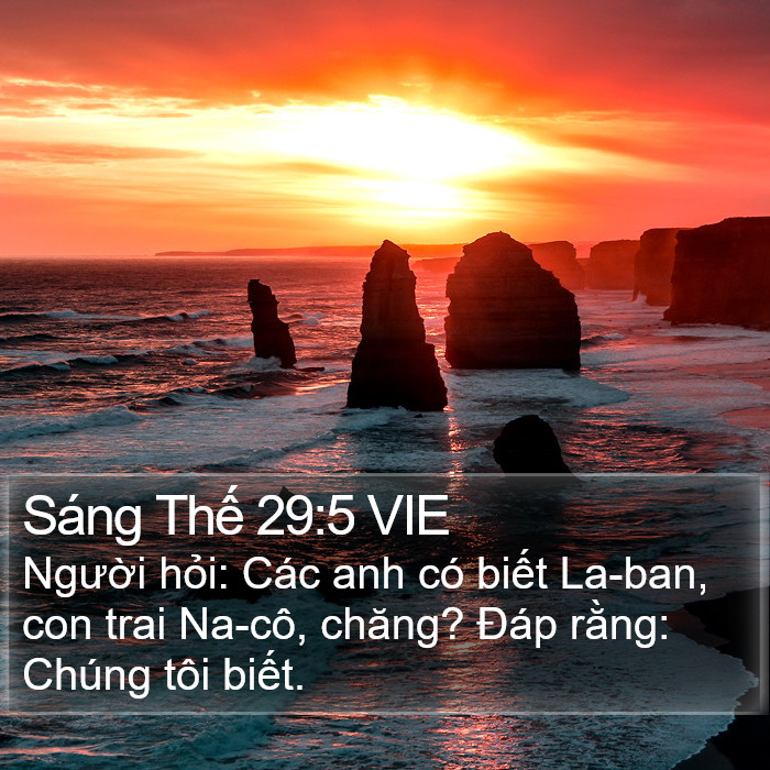 Sáng Thế 29:5 VIE Bible Study