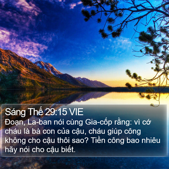 Sáng Thế 29:15 VIE Bible Study