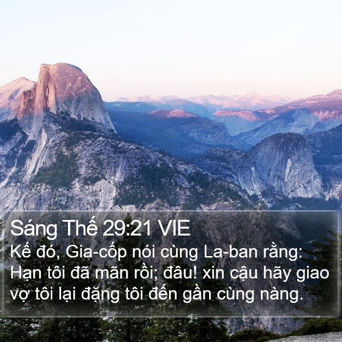 Sáng Thế 29:21 VIE Bible Study