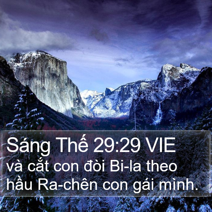 Sáng Thế 29:29 VIE Bible Study