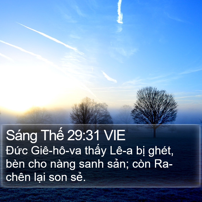 Sáng Thế 29:31 VIE Bible Study