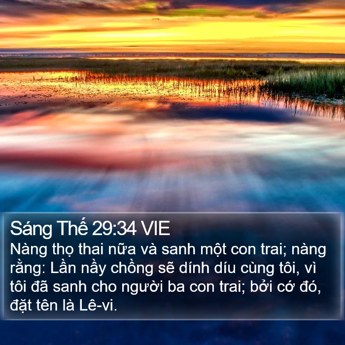 Sáng Thế 29:34 VIE Bible Study