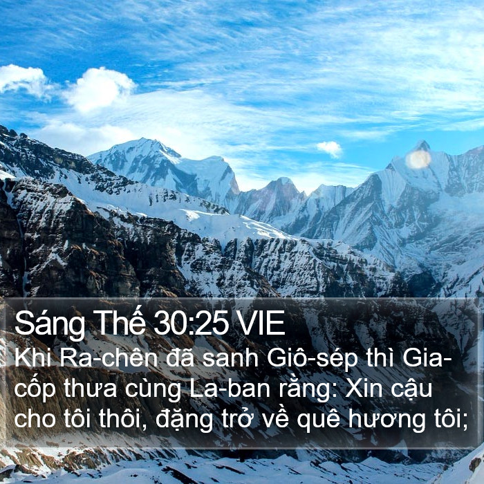 Sáng Thế 30:25 VIE Bible Study