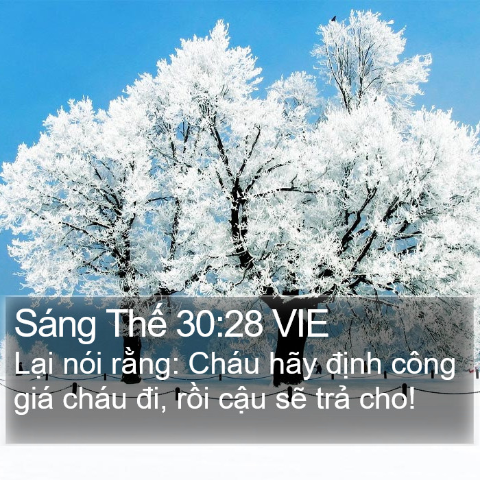 Sáng Thế 30:28 VIE Bible Study