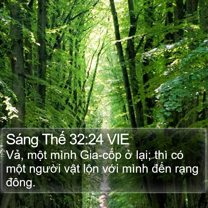 Sáng Thế 32:24 VIE Bible Study