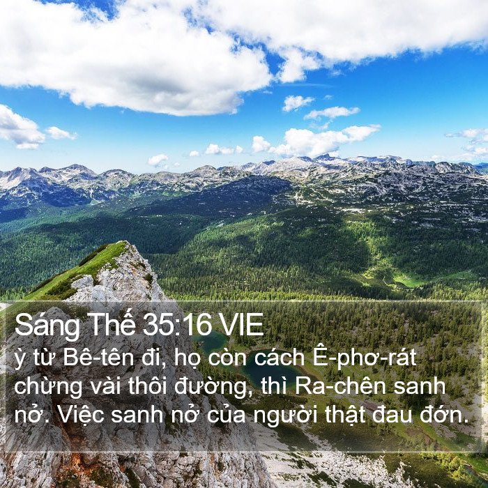 Sáng Thế 35:16 VIE Bible Study