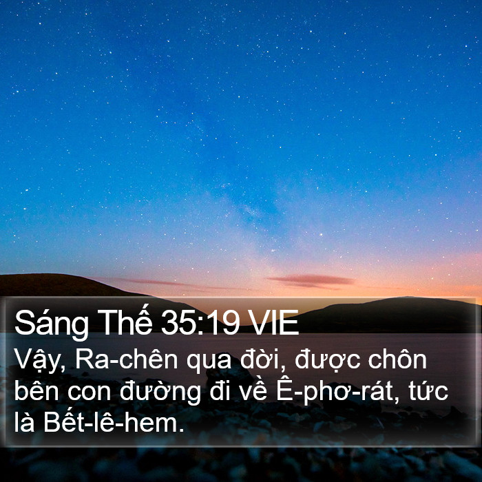 Sáng Thế 35:19 VIE Bible Study