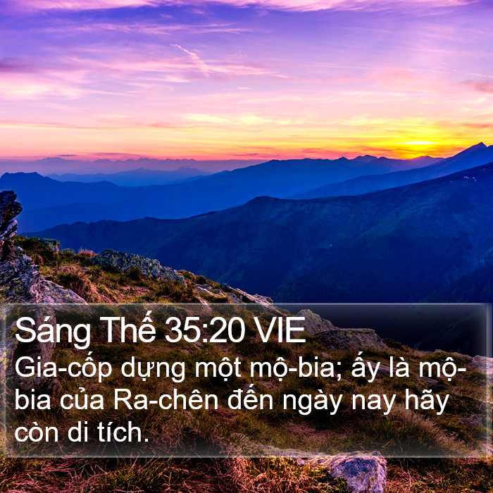 Sáng Thế 35:20 VIE Bible Study