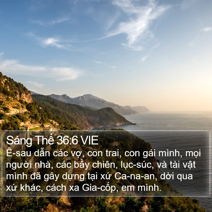 Sáng Thế 36:6 VIE Bible Study