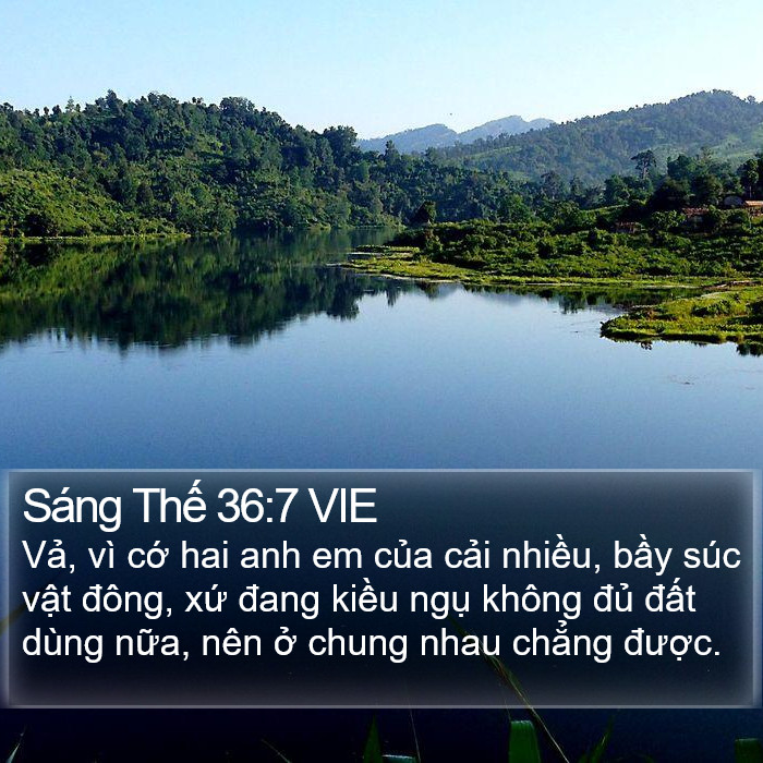 Sáng Thế 36:7 VIE Bible Study