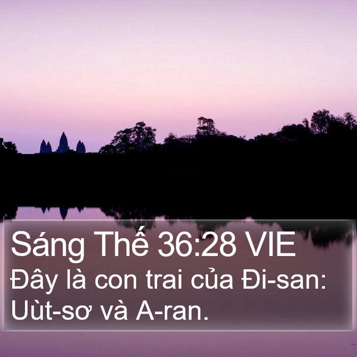 Sáng Thế 36:28 VIE Bible Study