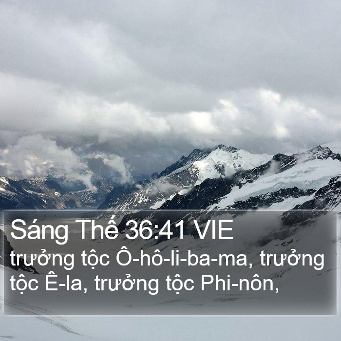 Sáng Thế 36:41 VIE Bible Study