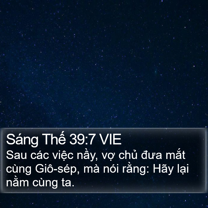 Sáng Thế 39:7 VIE Bible Study