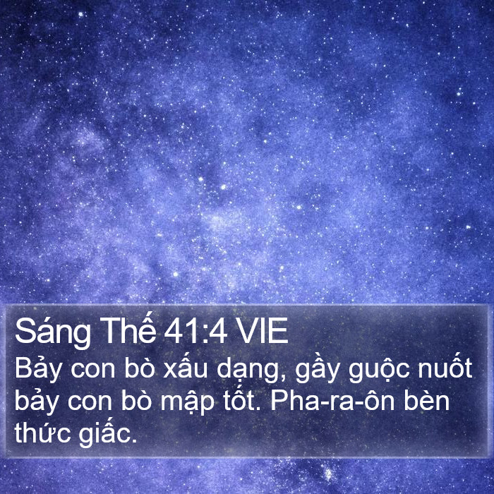 Sáng Thế 41:4 VIE Bible Study