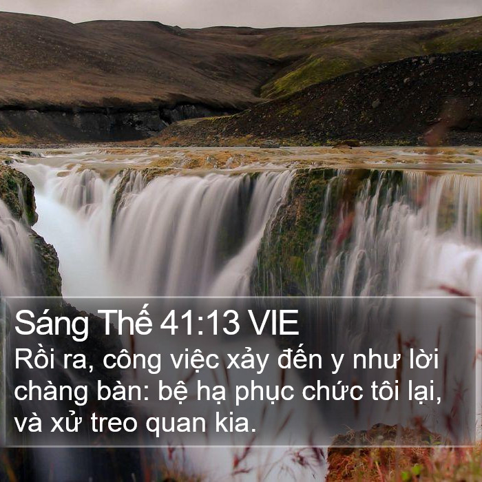 Sáng Thế 41:13 VIE Bible Study