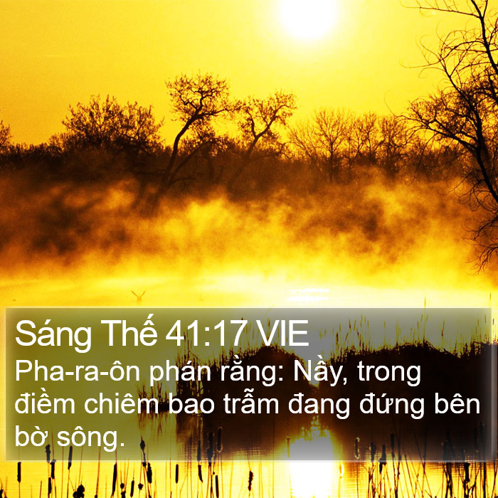 Sáng Thế 41:17 VIE Bible Study