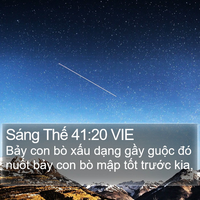 Sáng Thế 41:20 VIE Bible Study