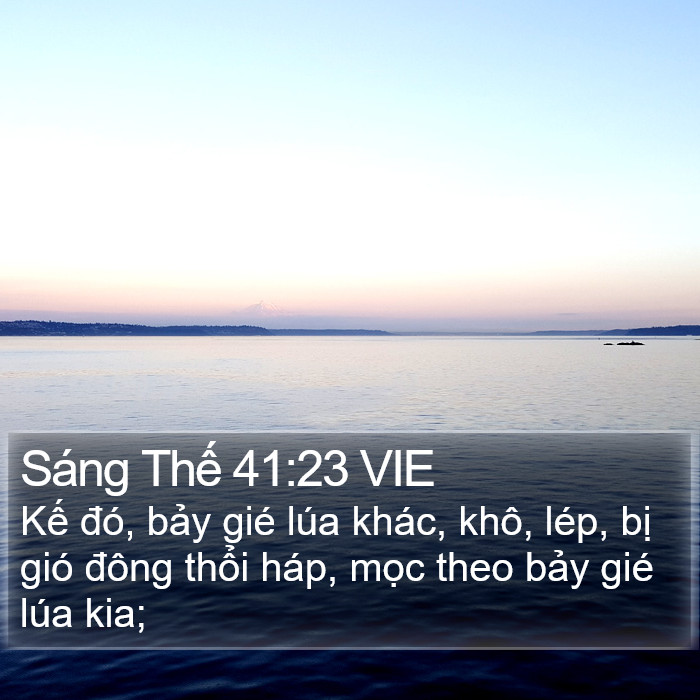 Sáng Thế 41:23 VIE Bible Study