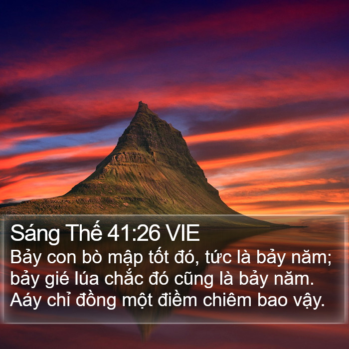 Sáng Thế 41:26 VIE Bible Study