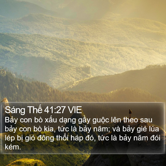 Sáng Thế 41:27 VIE Bible Study