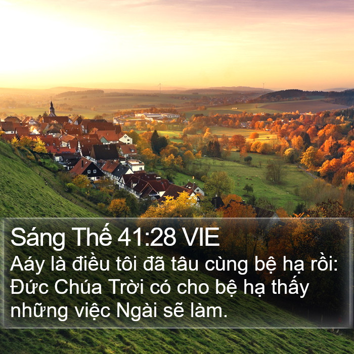 Sáng Thế 41:28 VIE Bible Study