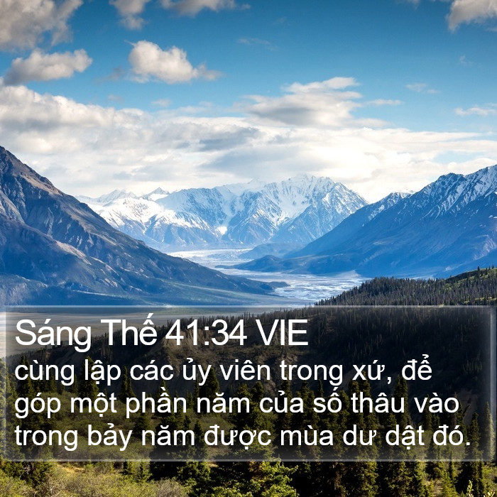 Sáng Thế 41:34 VIE Bible Study