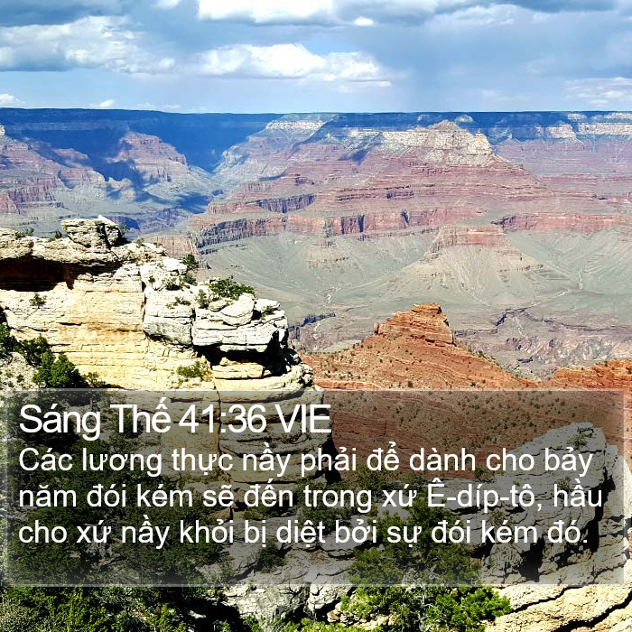 Sáng Thế 41:36 VIE Bible Study