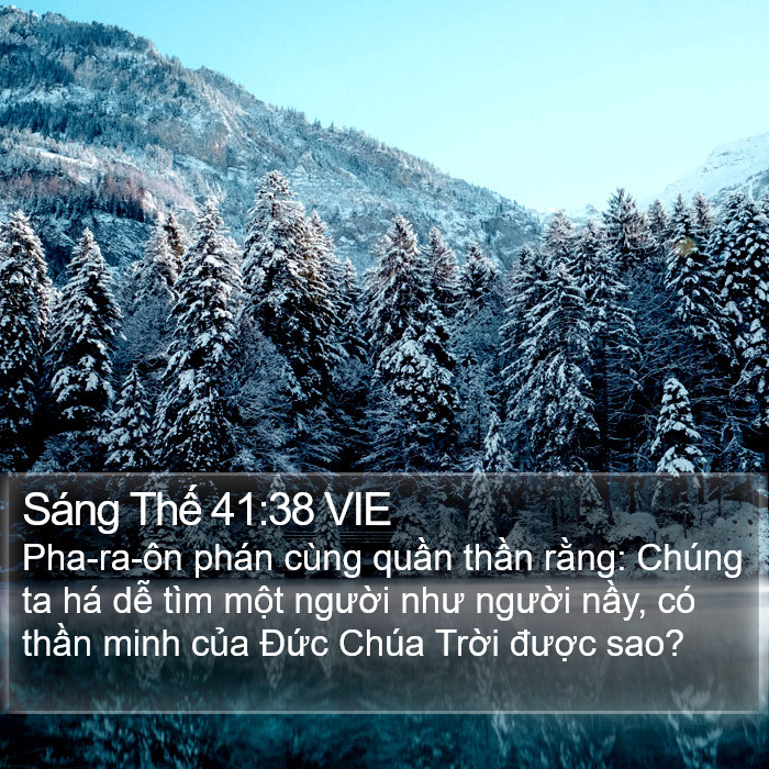 Sáng Thế 41:38 VIE Bible Study