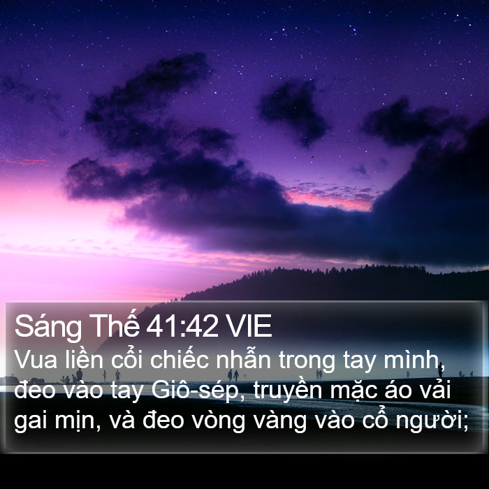 Sáng Thế 41:42 VIE Bible Study