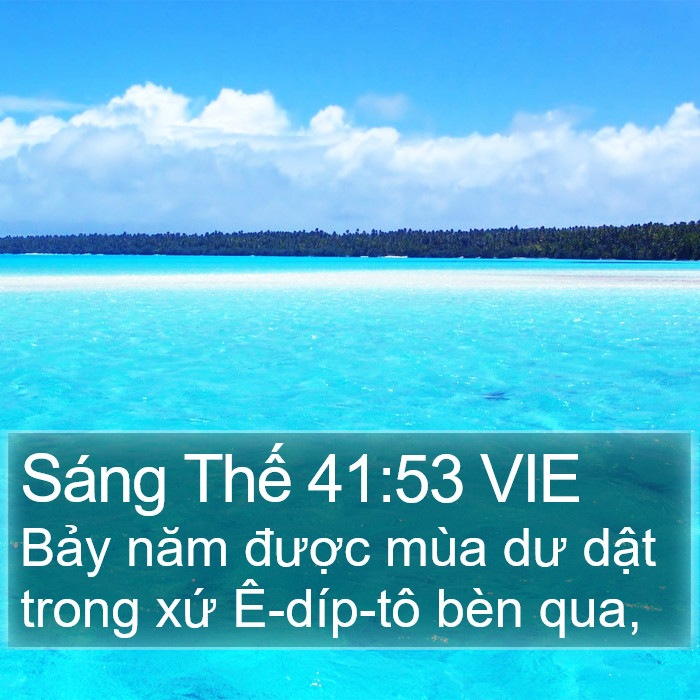 Sáng Thế 41:53 VIE Bible Study