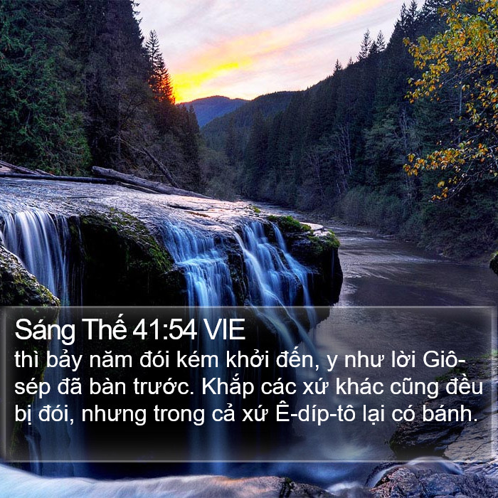 Sáng Thế 41:54 VIE Bible Study