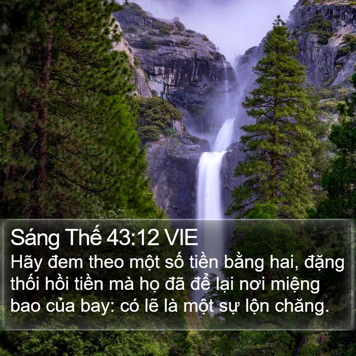 Sáng Thế 43:12 VIE Bible Study