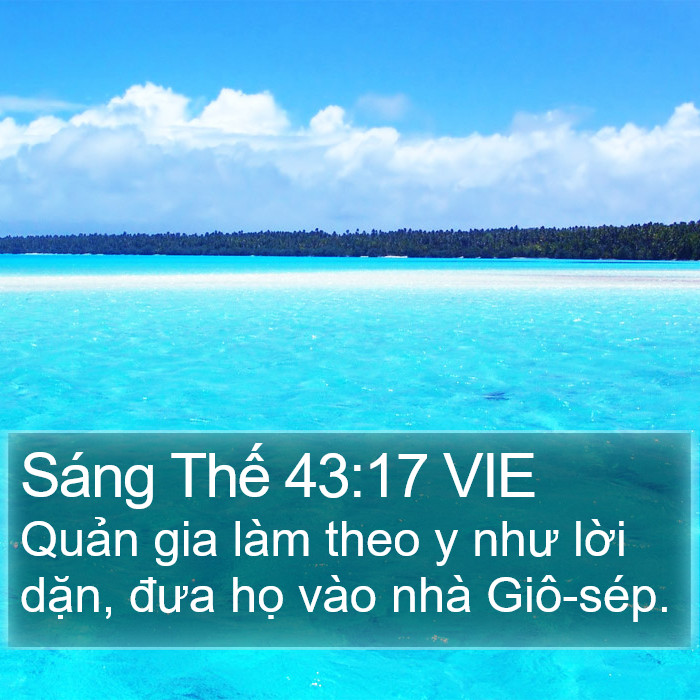 Sáng Thế 43:17 VIE Bible Study