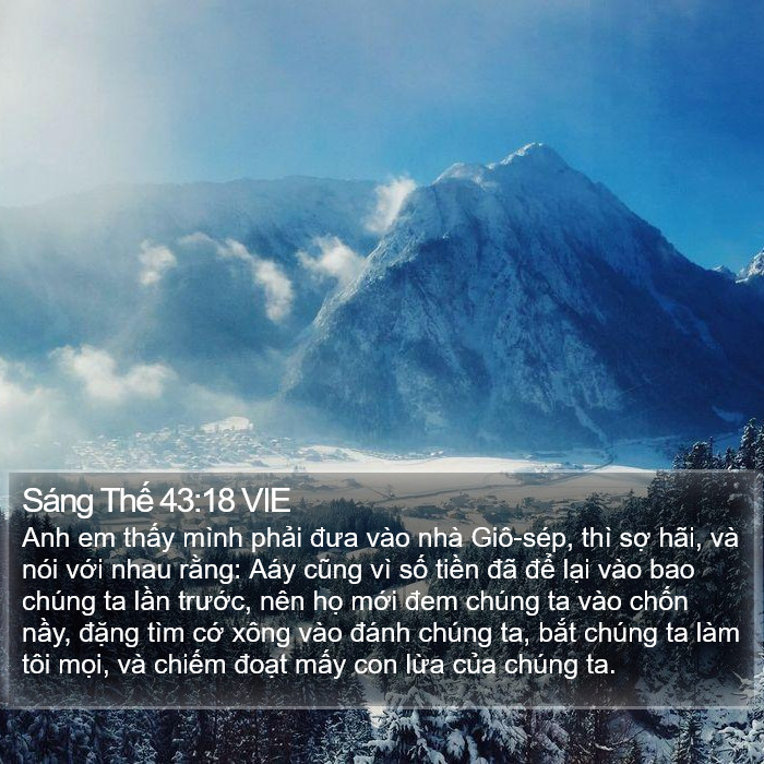Sáng Thế 43:18 VIE Bible Study