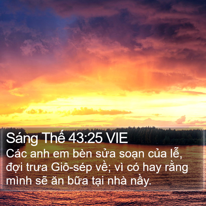 Sáng Thế 43:25 VIE Bible Study