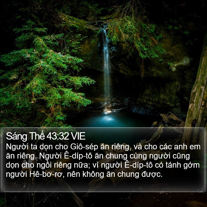 Sáng Thế 43:32 VIE Bible Study