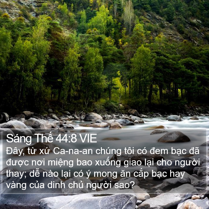 Sáng Thế 44:8 VIE Bible Study
