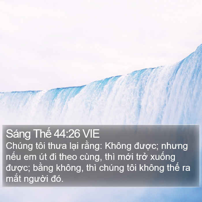 Sáng Thế 44:26 VIE Bible Study