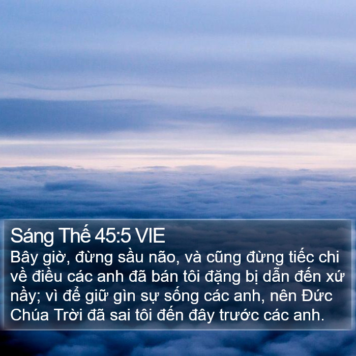 Sáng Thế 45:5 VIE Bible Study
