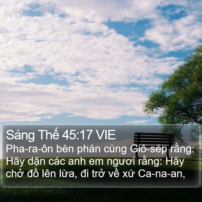 Sáng Thế 45:17 VIE Bible Study