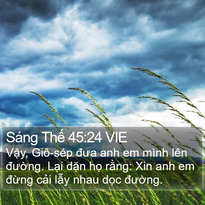 Sáng Thế 45:24 VIE Bible Study