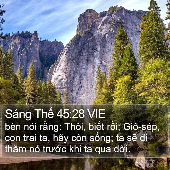 Sáng Thế 45:28 VIE Bible Study