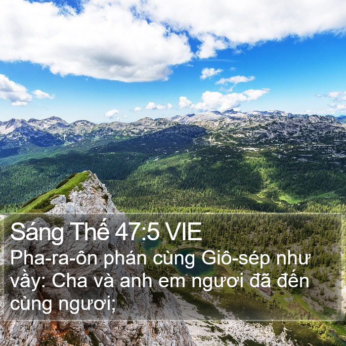 Sáng Thế 47:5 VIE Bible Study