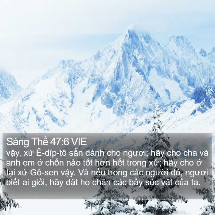 Sáng Thế 47:6 VIE Bible Study