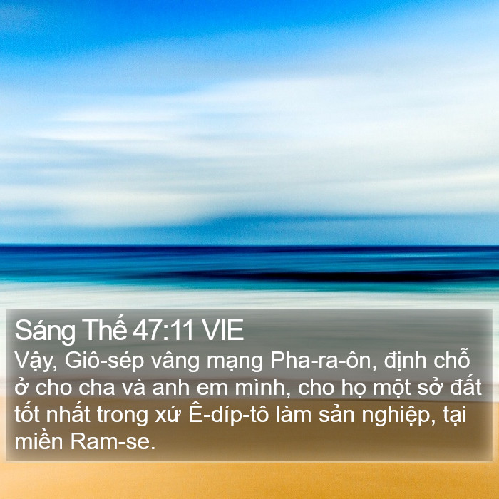 Sáng Thế 47:11 VIE Bible Study