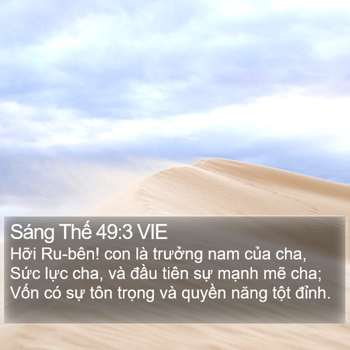 Sáng Thế 49:3 VIE Bible Study