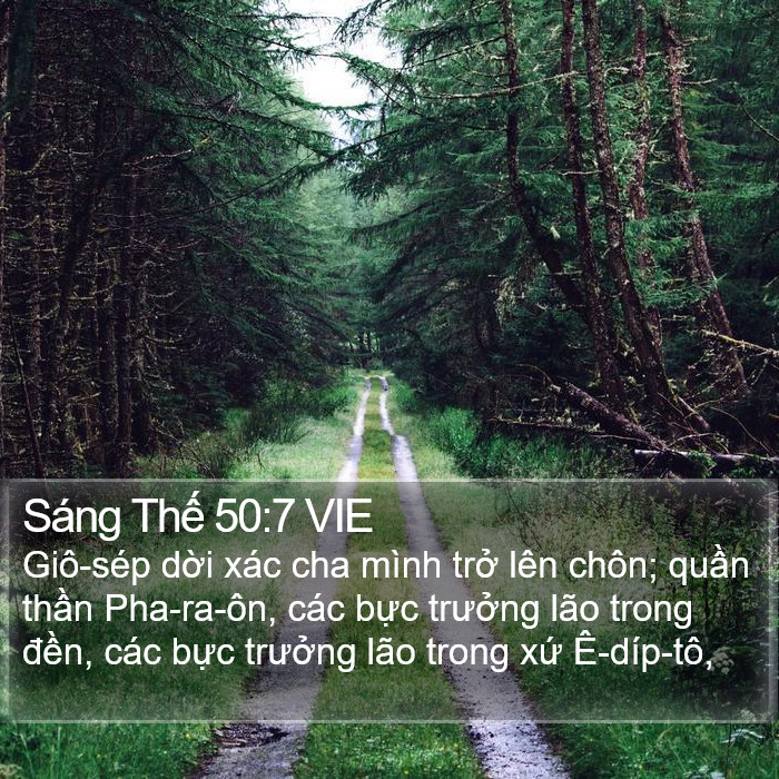 Sáng Thế 50:7 VIE Bible Study