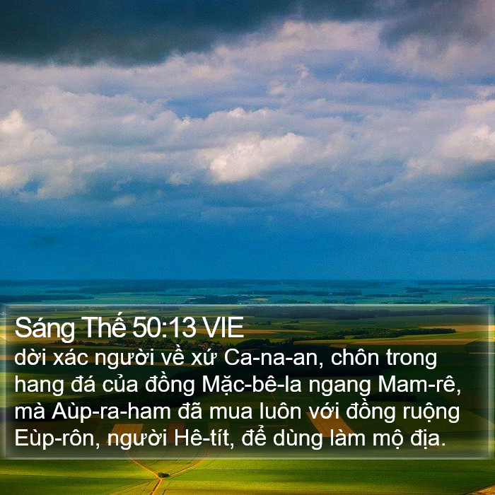 Sáng Thế 50:13 VIE Bible Study