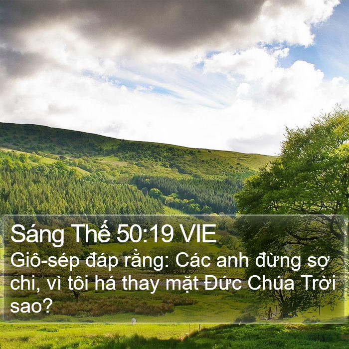 Sáng Thế 50:19 VIE Bible Study