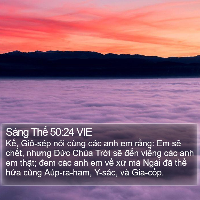 Sáng Thế 50:24 VIE Bible Study